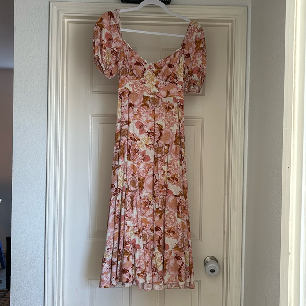 Boho floral maxi dress